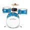 Ashthorpe 3-Piece Complete Kids Drum Set - Beginner Kit with 14" Bass, Adjustable Throne, Cymbal, Pedal & Drumsticks